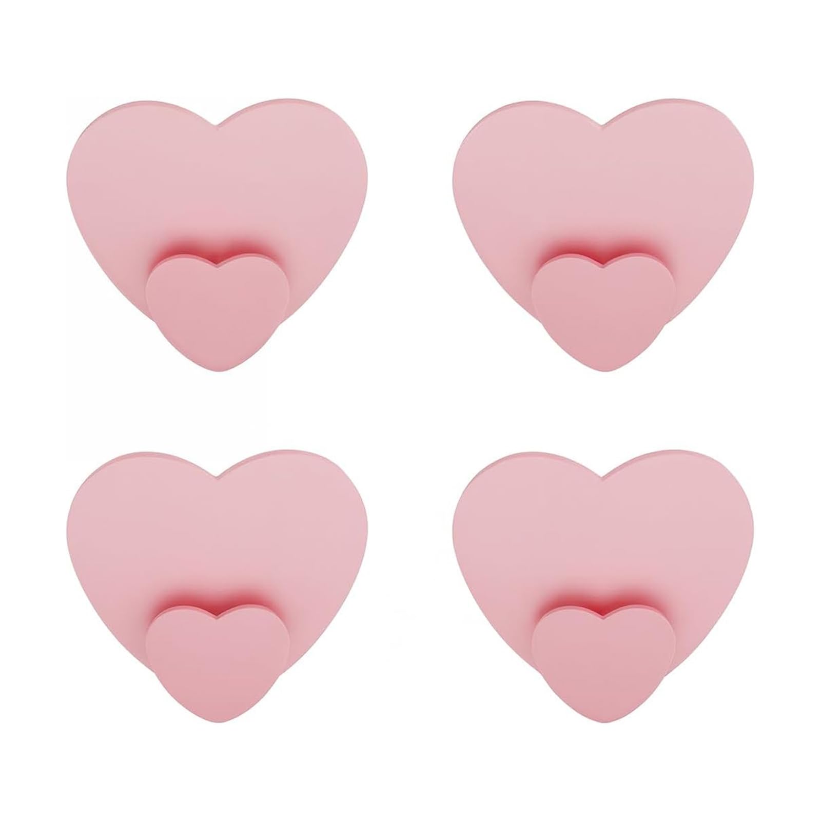 Kalttoy A 4 Pieces Dhesive Heart Shaped Wall Hooks Hangers Suitable For Elegant Room Nd Bathroom Decoration Bathroom Hooks