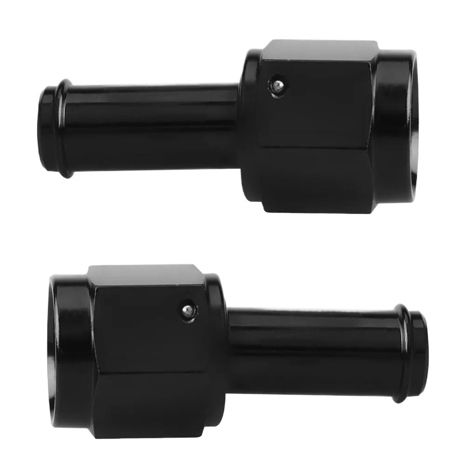 Universal AN6 Female to 3/8" Barb 6AN Female to 5/16" Barb Straight 90 Degree Fuel Hose Swivel Fitting Adapter Aluminum(Multi)