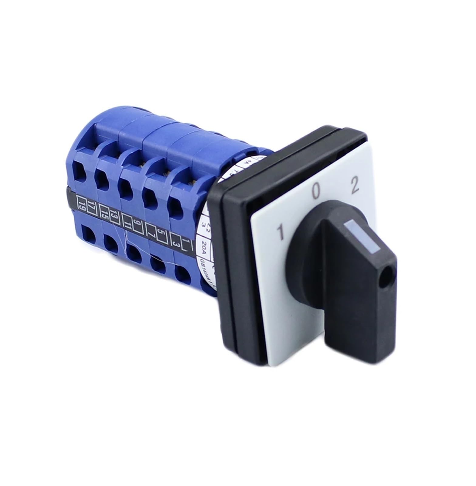 Inverseur de phase LW26-20 interrupteur coupure polyvalent 20A 440V 1-0-2 triphasé
