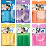 72 Pcs Drain Sticks, Drain Sticks Scented | 6 Scents, Sink Sticks for Sink, Basin, Bathtub, Drain Odour Remover Prevents Plug Hole Obstructions & Keeps Water Flowing Freely