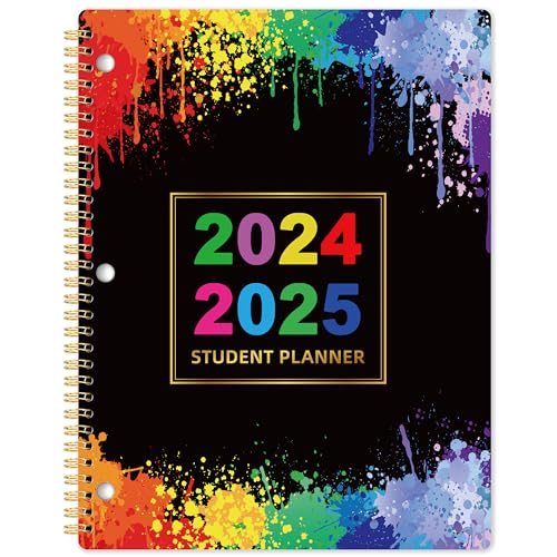 Student Planner 2024-2025 - School Planner from July 2024 - June 2025, 9" x 11", Academic Student Planner for 2024-2025, Stickers, Perfect Organizer