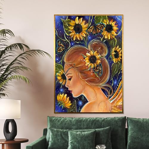 Toile fée tournesol, une poésie murale pour embellir le quotidien