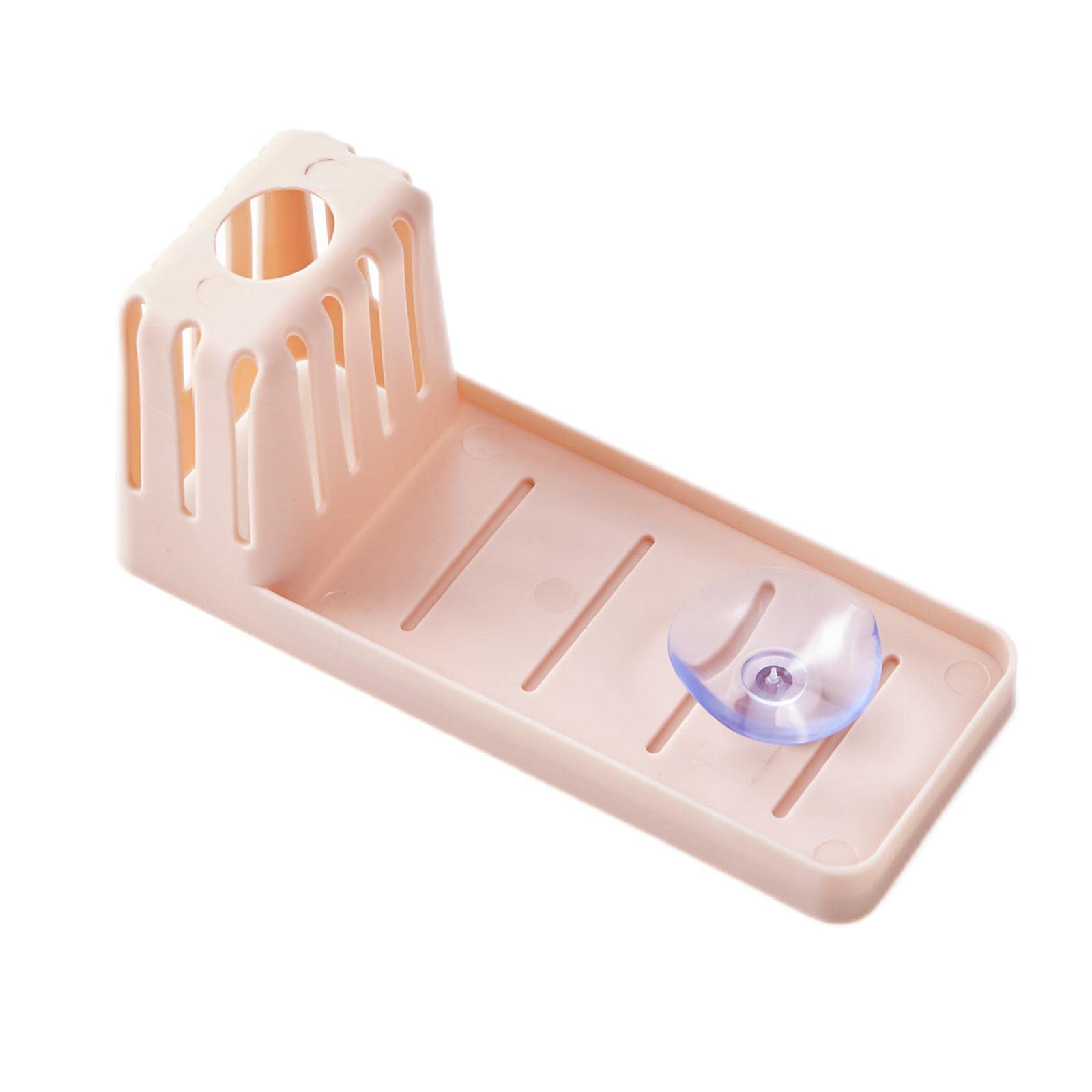 Merishopp Multipurpose Sponge Sink Holder Caddy for Counter Kitchen Sink Bathroom Light Pink-image-16