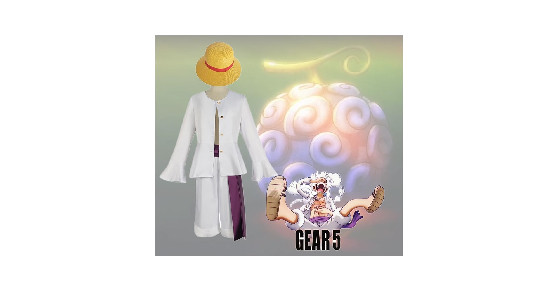 Amazon.co.jp: [JYHUCHAO] ルフィ ニカ コスプレ衣装 ギア5