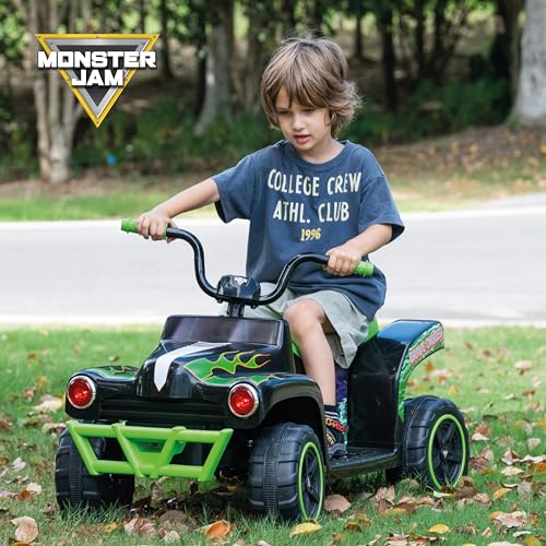 Voyager - Monster Jam 12V ATV Ride On Toy, Fun and Exciting Ride for Kids, Stylish Design for Imaginative Play (Grave Digger)