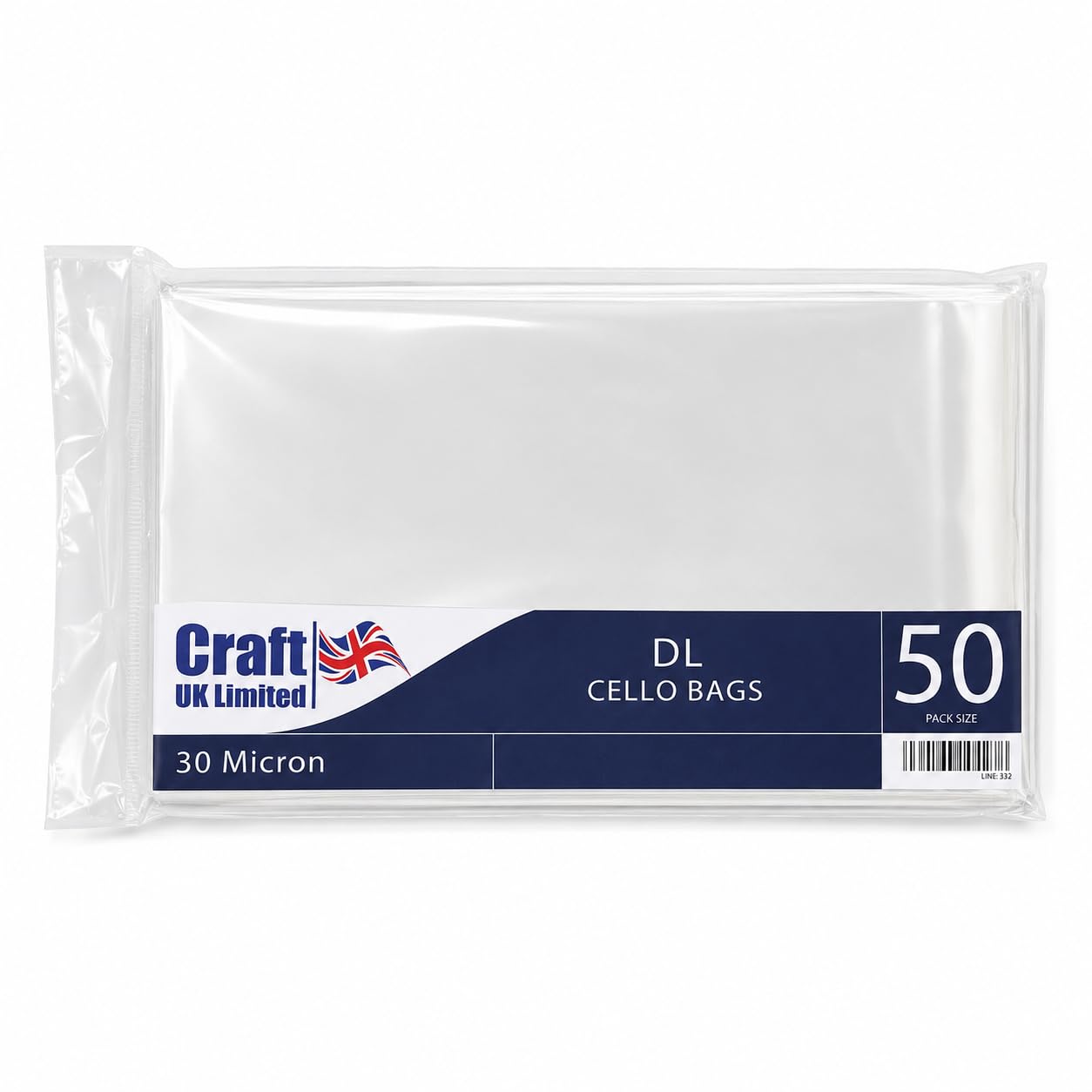 Craft UK 1019-50 4x4 cello bags