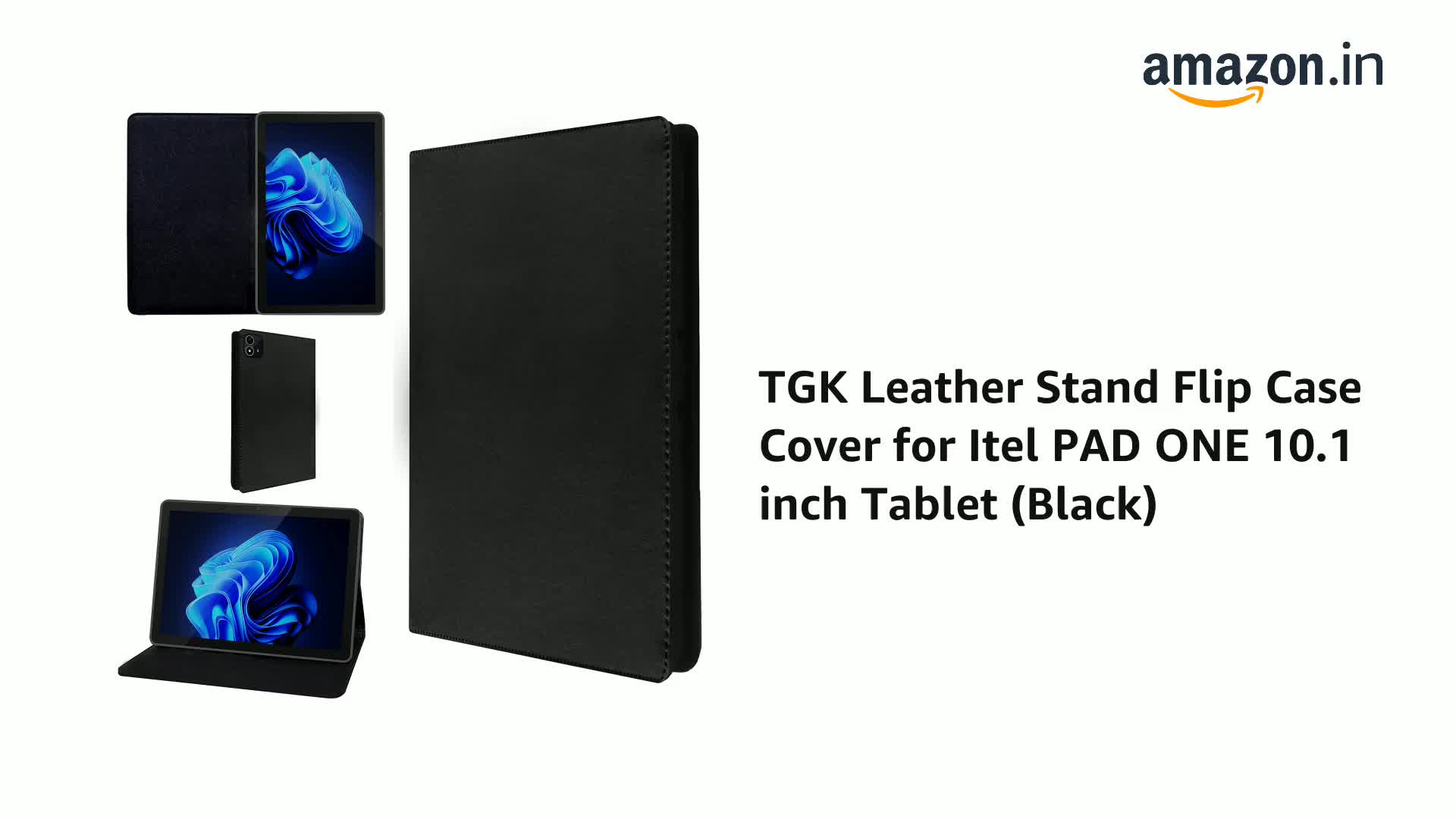 TGK Leather Stand Flip Case Cover for Itel PAD ONE 10.1 inch