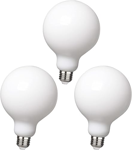 Miniatura 8 de FUTIME Bombillas LED G25G80 bombilla LED Edison vintage de 5 W equivalente a 40 W blanco cálido de 2700 K luces de espejo de maquillaje regulables