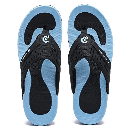 Image of Men's Flip-Flops, Thongs Sandals Durable Comfort Slippers for Beach