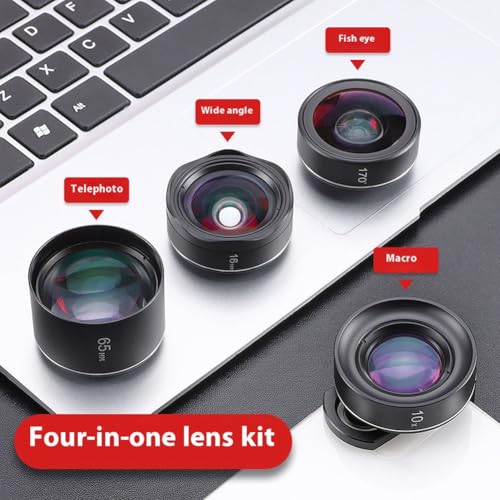 Kit de lentes para teléfono 4 en 1 con macro y gran angular HD 3