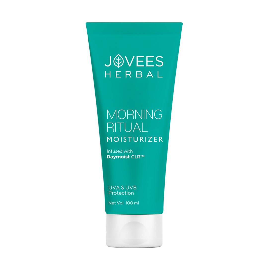 JOVEES Herbal Morning Ritual Moisturizer Cream| Prevents Dark Spots | Reduces Fine Line & Improves Skin Elasticity | UVA & UVB Protection | Nourishes & Hydrates Skin | All Skin Types 100ml
