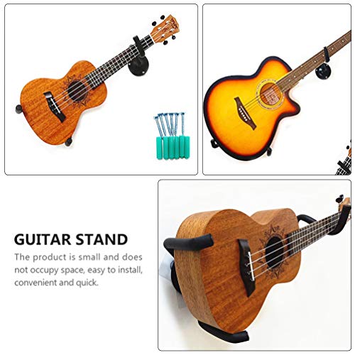 MILISTEN Gitaarhanger en Gitaar Muurbeugel Houder Voor Akoestische en Elektrische Gitaren Viool Zwart 24 × 17Cm - Image 5