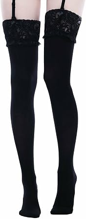 Killstar Stop Staring Thigh High Lace Gothic Sexy Stockings Socks KSRA001943
