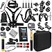 Gurmoir Kit de Accesorios para Gopro 13/12/11/10/9/Osmo Acción 5 pro/4/3/Insta 360 X5/X4/X3 y más cámara de acción, Soporte de Mochila Monte/Soporte de Casco Monte Kit para Gopro/Insta 360 (DT18)