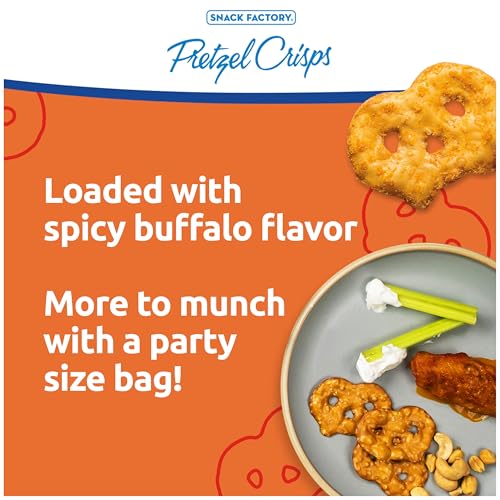 Image of Snack Factory Pretzel Crisps, Buffalo Wing, Party Size, 14 Oz