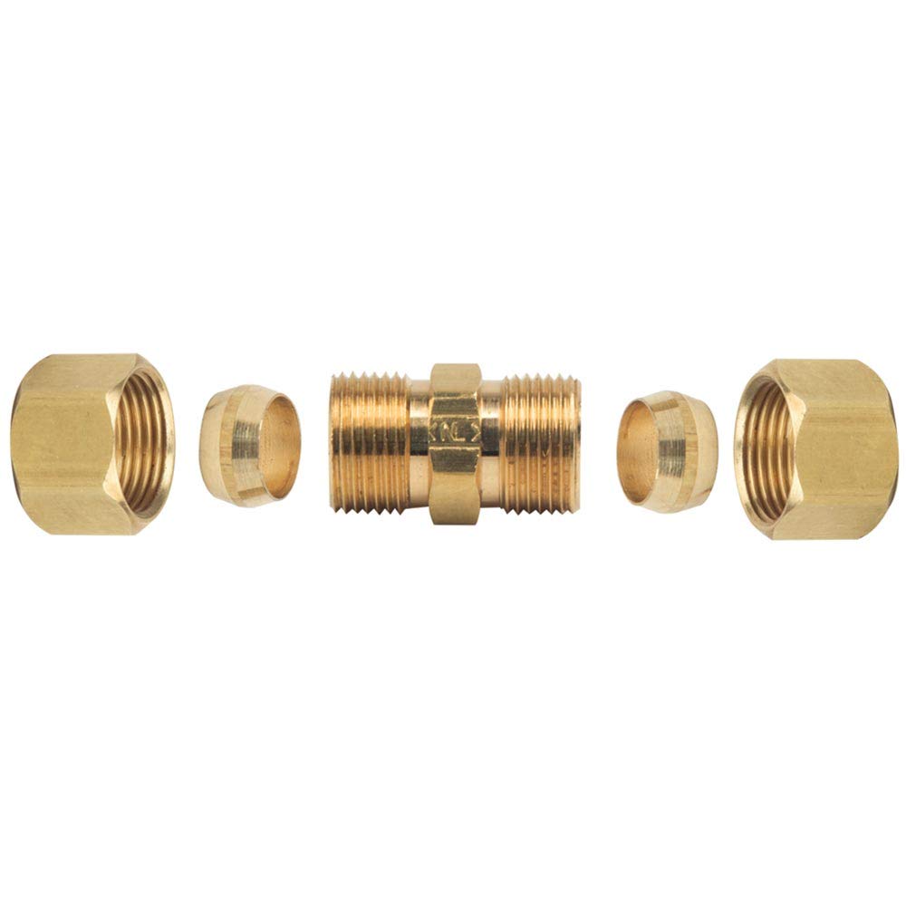 Thrifco 4401062 62-C 3/8 Inch Comp Lead-Free Brass Coupling