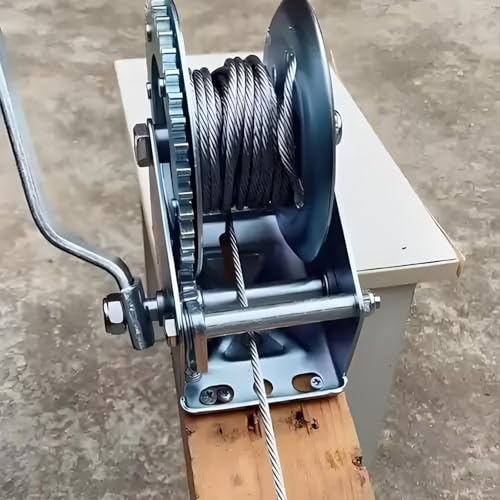 Cabrestante manual portátil con cable de acero 8m, 1200 lb miniatura 6
