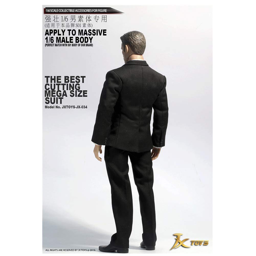 Tuta Intera Grigio Scuro Per Action Figure 1/6 JXTOYS-030 – Abbigliamento Per Corpi Phicen, TBLeague, Hot Toys, VeryCool, Artigianale E Dettagliata