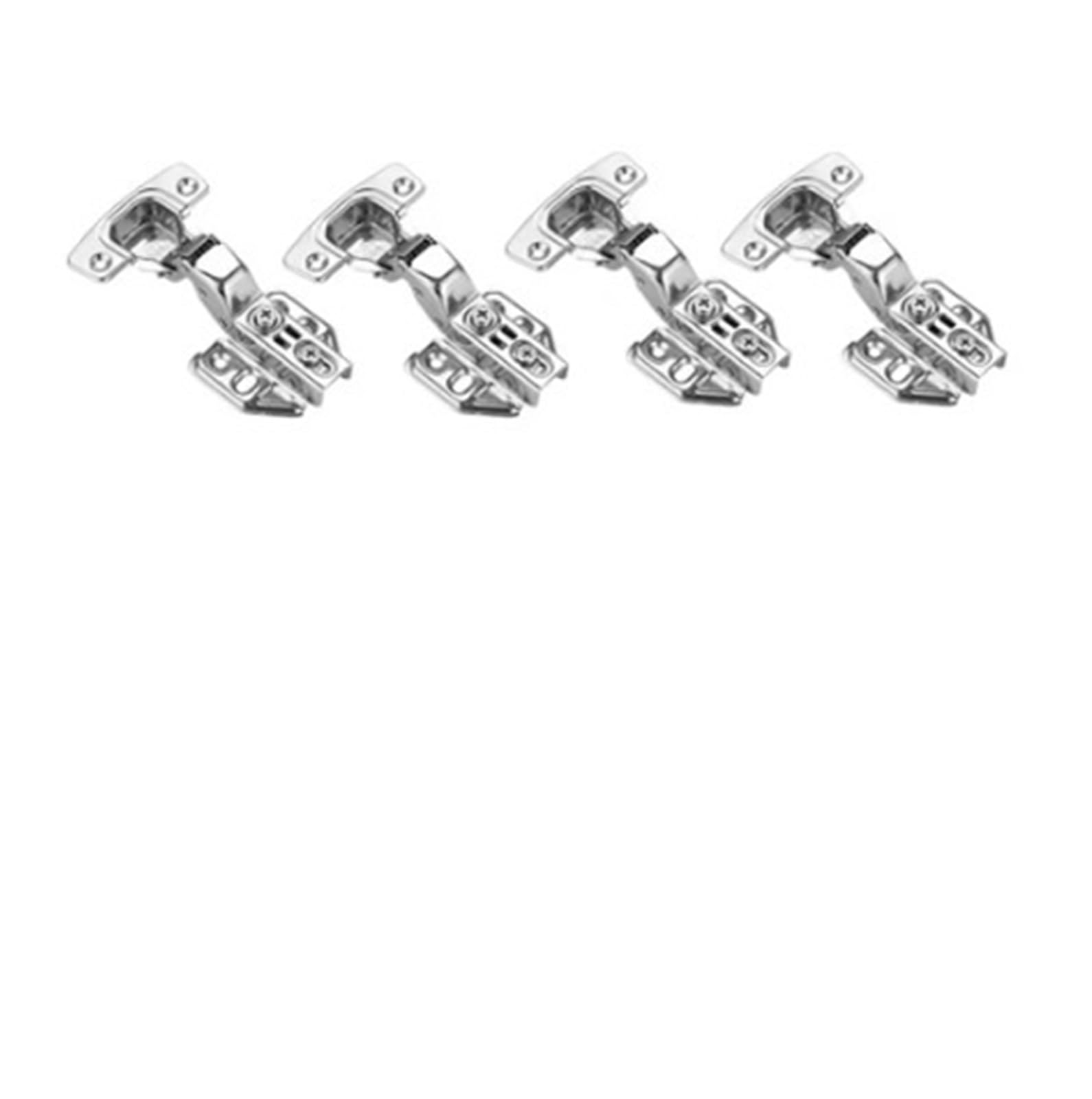 Cbtyacvlp Inset 4 Pack Steel Hydraulic Cabinet Door Hinge With Damper Buffer Soft Close For Kitchen Cupboard Furniture(Inset)