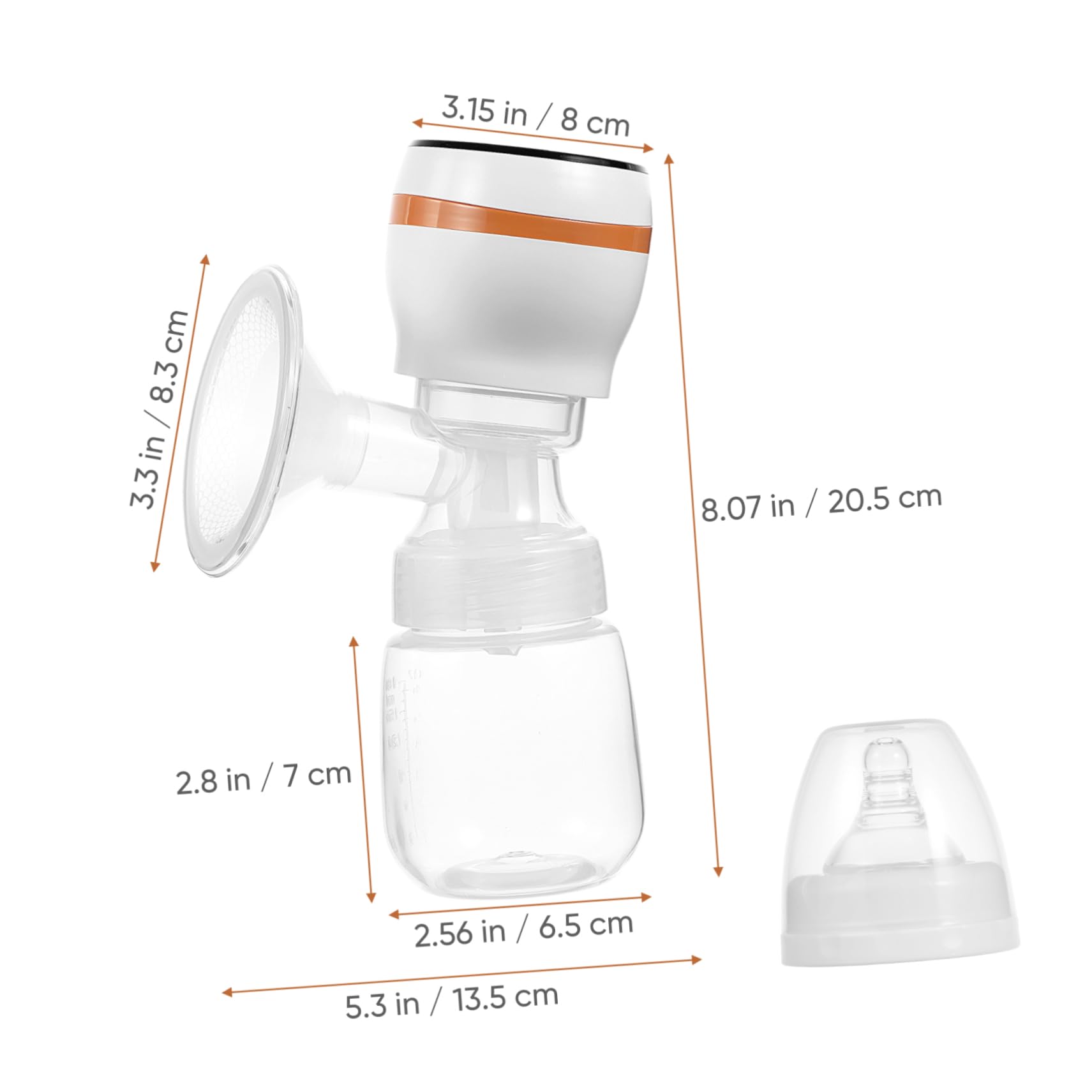 Toddmomy Extractor de Leche Eléctrico Portátil Cuatro Modos de Succión y Diseño Ligero en Material Pp para Lactancia Cómoda y Silenciosa en Casa
