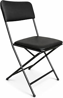 BHAVANE Furniture Folding Chair with Cushion Seat, Portable, Compact and Space-Saving, for Home, Office, and Events Price In India