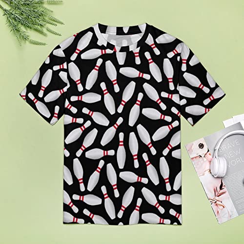 BAIKUTOUAN レディース ボウリングTシャツ 半袖