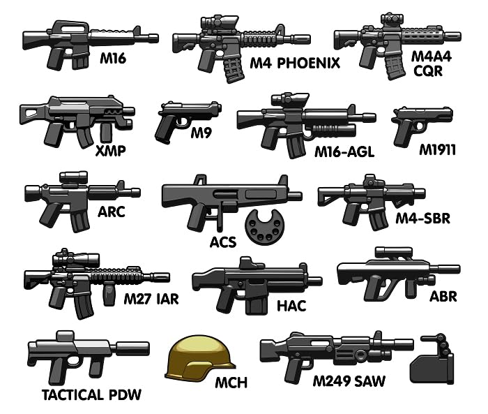 BrickArms Modern Combat Assault Weaponpack, Custom Guns for LEGO® minifgures, Medium - Image 3
