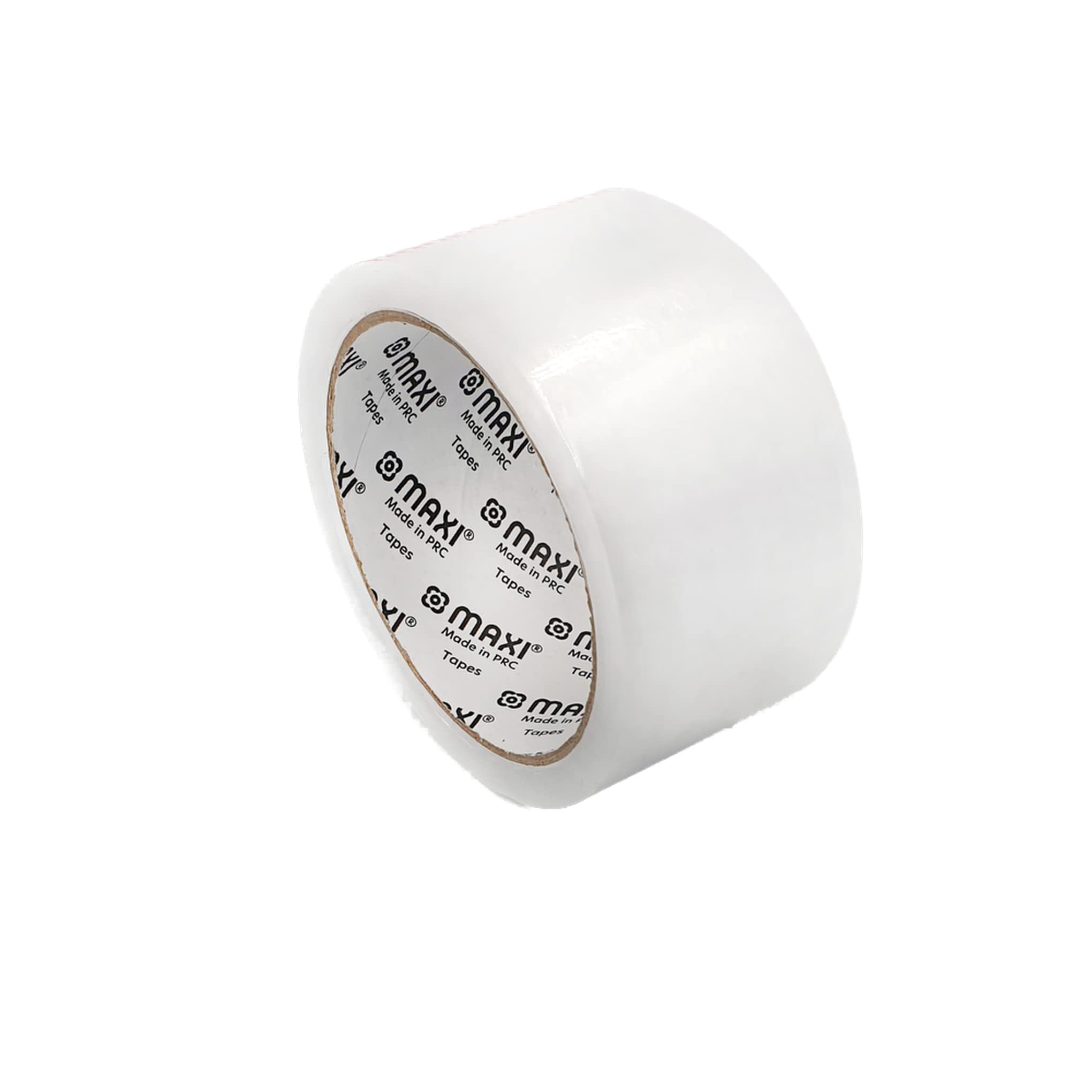 Maxi packing tape 48mm x 50 yds 45 mic clear, high performance clear packing tape, shipping box packaging tape for moving, office, carton sealing & storage, mx-pt50c, Large
