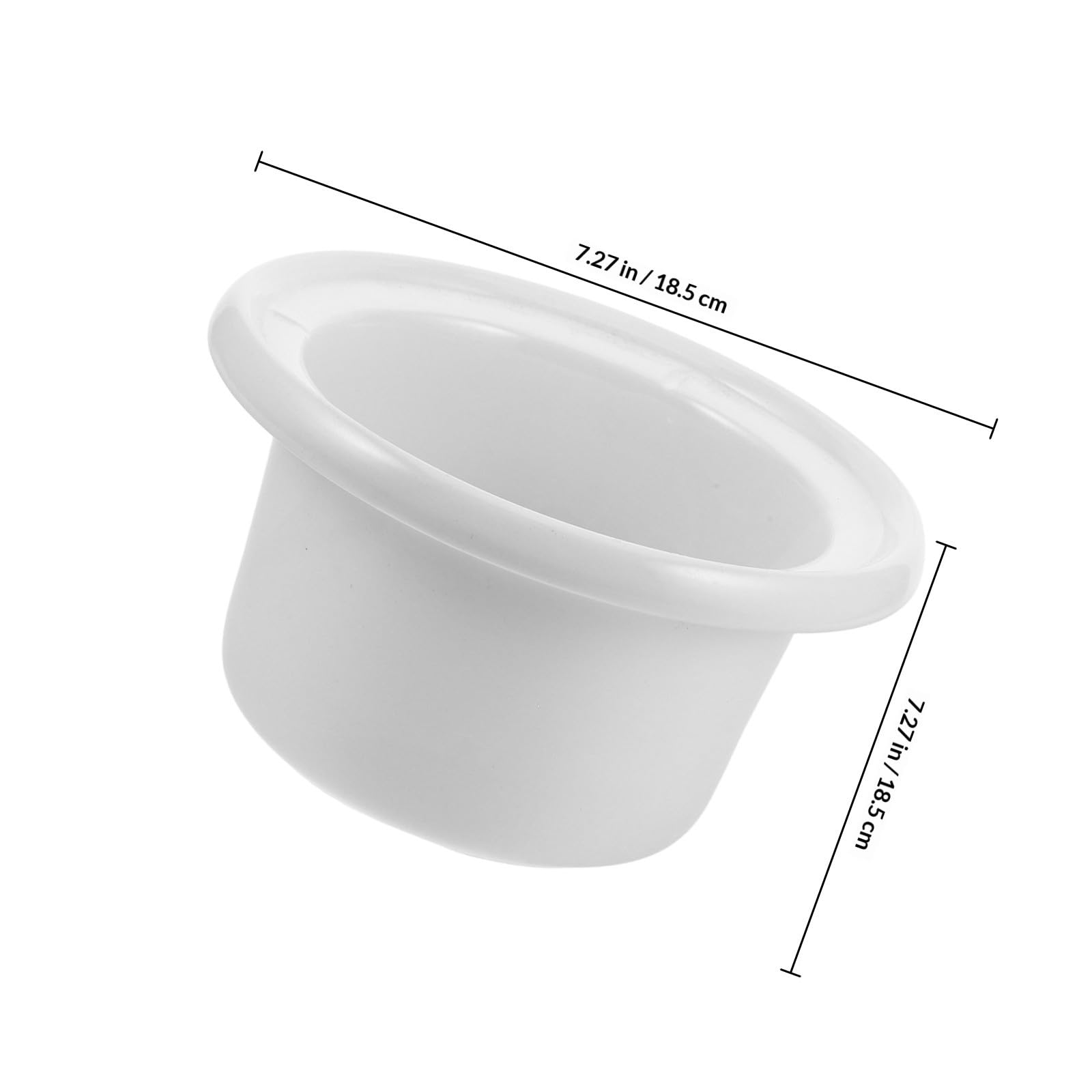 SOLUSTRE Olla Interior de Cerámica Redonda Capacidad 1 Litro, Accesorio de Repuesto Revestimiento Cerámico para Cocina para Olla de Cocción Lenta y Arrocera Compatible para Uso Doméstico