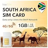SIM Karte Südafrika travSIM | Landesweite Abdeckung – Johannesburg, Kapstadt, Durban + | SIM Südafrika hat 1GB – gültig für 15 Tage | Nutzen sie Google, Facebook, Whatsapp und mehr – Keine gebühren