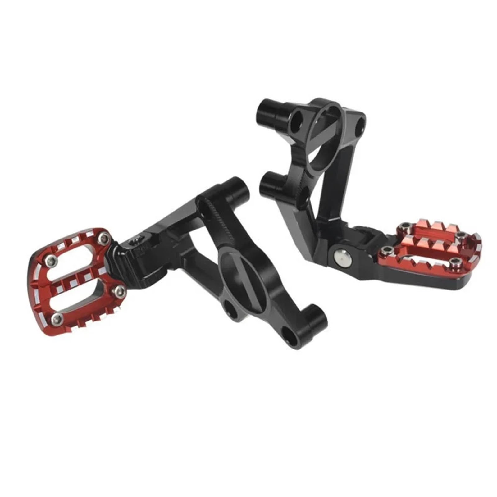 Bremsen Pedale Motorrad Aluminium Legierung Hinten Pedal Fuß Stehen Klapp Fußstützen Fit Für HONDA X ADV X-adv 750 2018-2020(Black Red) Auto & Motorrad