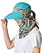 iColor Sun Cap,Flap Hats,360° Protection Quick Drying Women Girl Outdoor UPF 50+ Sun Hat Flap Cap Removable Neck & Face Flap Cover (BLUE)