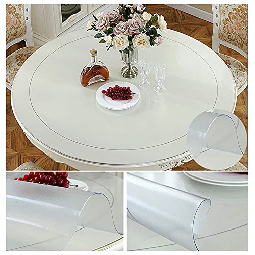 Nappe de protection ronde en PVC contre rayures et taches table