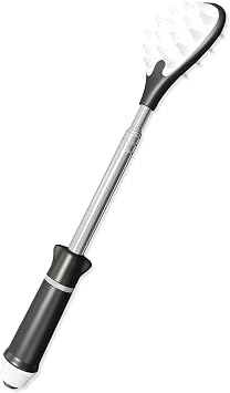 Back Scratcher for Adults 23.5 inches | Back Itch Relieve | Extendable Scratcher for Men Women Portable and Lightweight Black