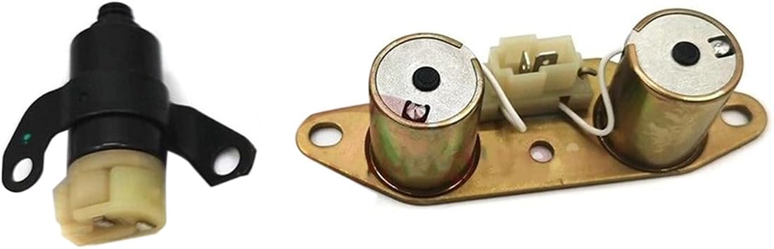 2pcs Transmission Solenoids A42DL A43DE - Fit for 1999-2003 Vitara 2.0L 2005-2012 Grand Vitara, Transmission Solenoid Replaces# 0K015213B0 MR470798 26592-57BT0 0K015213A0 MR470797