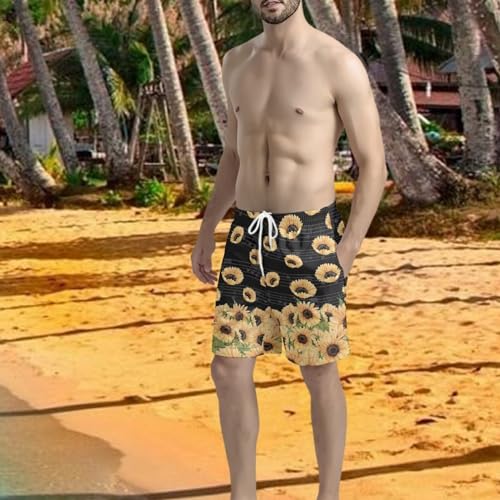 Yewattles Men's Classic Fit Short Summer Beach Pants with Printed Wide Leg Fashion Pants for School Office2