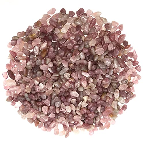 50 g de Gravier de Quartz Rose Lavande Naturelle for Aquarium de décoration intérieure Collecte à Domicile (Size : 8-12mm)