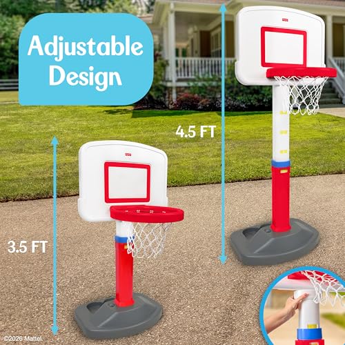 Fisher-Price™ Grow-to-Pro Basketball Hoop for Toddlers & Kids - Adjustable Height Indoor/Outdoor Play Set with Ball, 18 Months - 5 Year - image 4