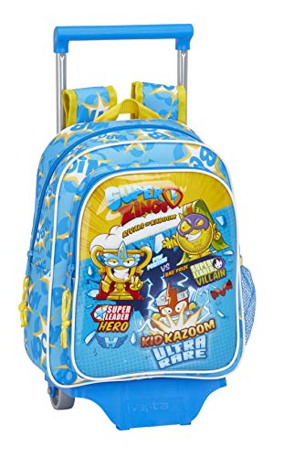 Safta 611976020 Mochila Pequeña Ruedas  Carro  Trolley Superzings  Infantil