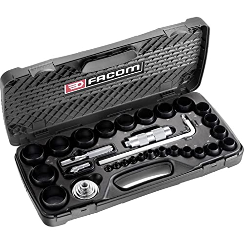 FACOM – Formen-Set für Fugen, 26-teilig – 245.J2A – Herstellung runder Fugen – zusammengesetztes Schneiden von Fugen bis zu 50 mm – Formen und Zirkel – mehrere Abmessungen