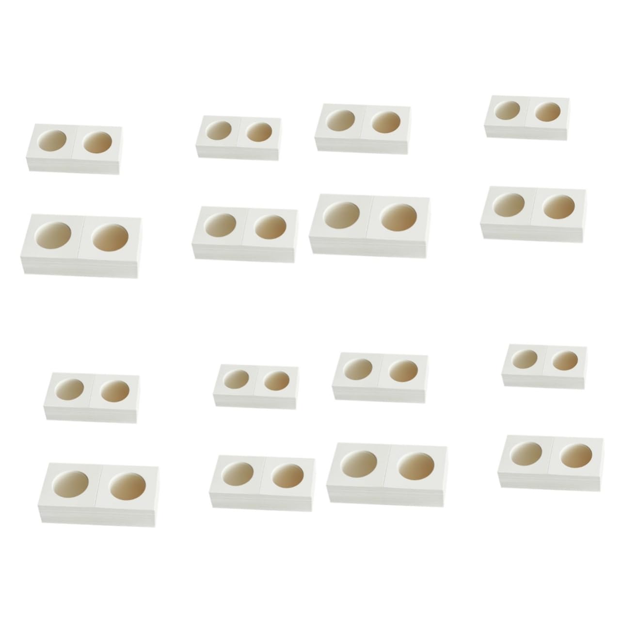 Artibetter Unidades De Soportes De Cartón para Monedas De Colección Surtidos Almacenamiento Seguro para Álbum De Monedas 200 Piezas*4
