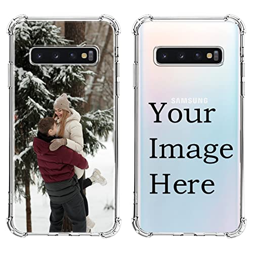 Pnakqil Funda para Samsung Galaxy S10 4G 6,1' Personalizada, Carcasa Personalizable con Imagen Foto Texto Custom, Aesthetic Transparente Silicona Antigolpes Personalizado Case para Samsung S10 4G, 1
