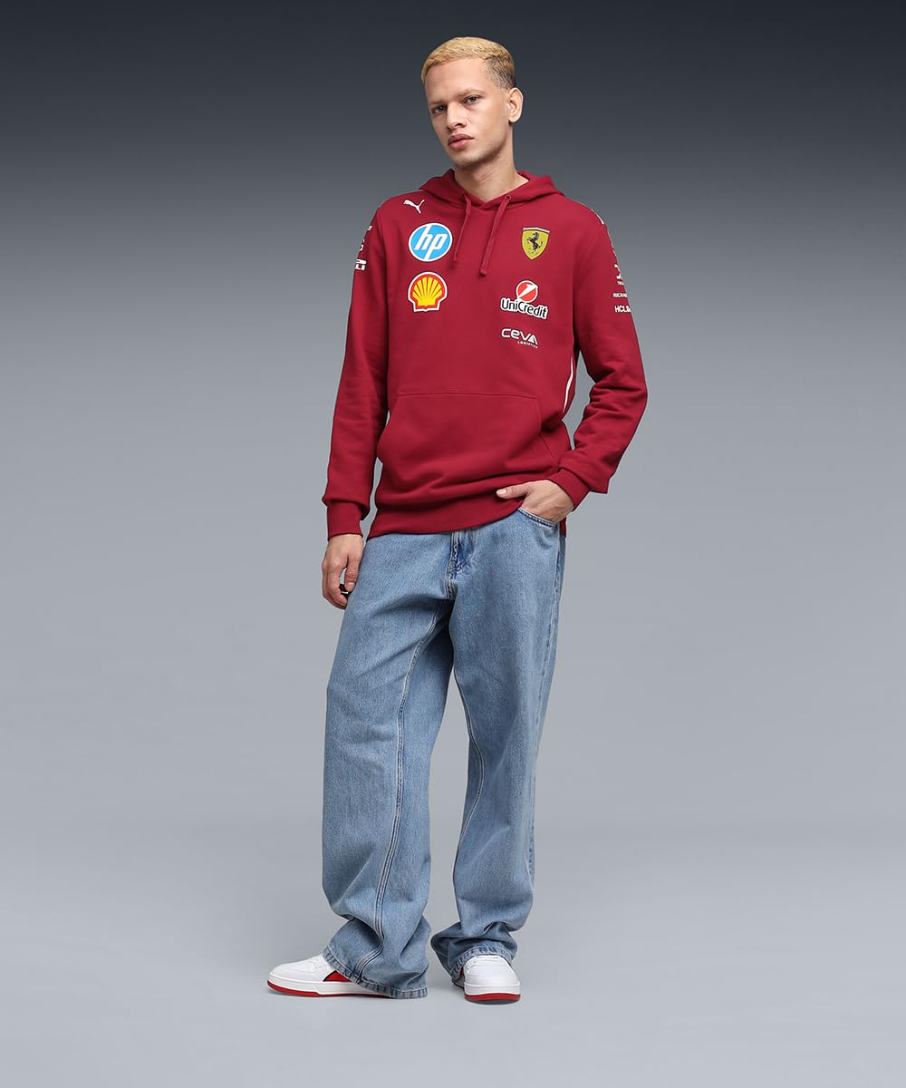 PUMA Scuderia Ferrari F1 Sudadera del Equipo 2025 - Rojo - Talla