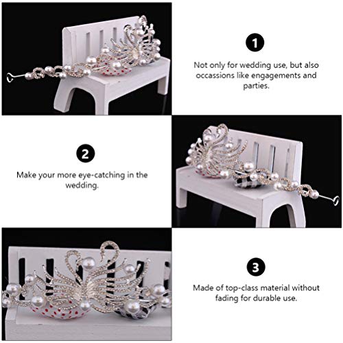 Coroas de argola de cabelo Queen da Frcolor Swan Crowns Acessórios de cabelo para aniversário de cas