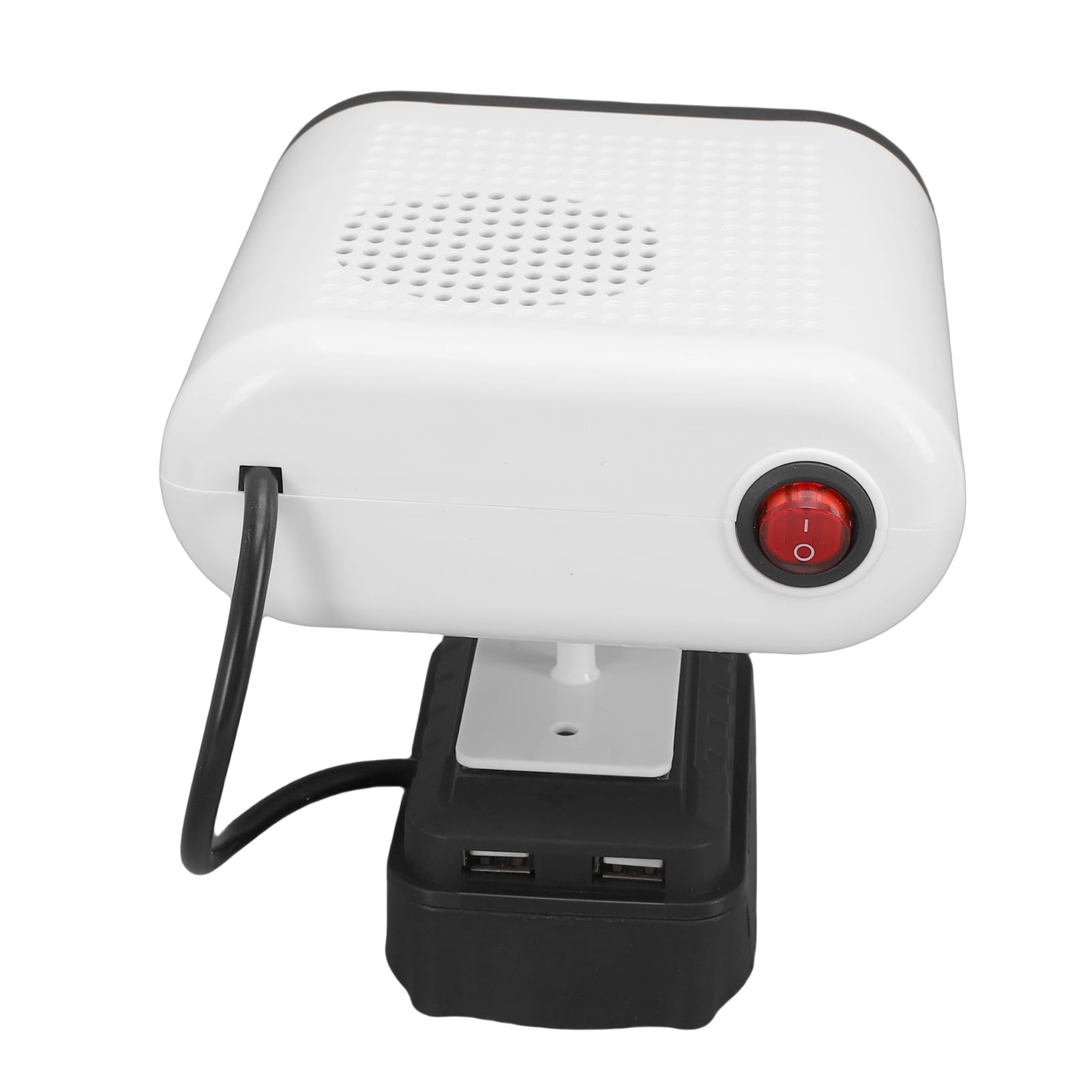 Garosa Riscaldatore Elettrico Al Litio, Stufa Portatile con Rotazione a 360 | Sbrinatore Auto Portatile, Riscaldatore ABS Silenzioso per Batterie