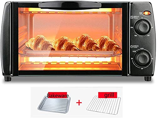 REJOON Horno Tostador de 10 l, minihorno Completamente automático for Alimentos, Horno Tostador Retro multifunción con Temperatura controlada de 70~230 ℃