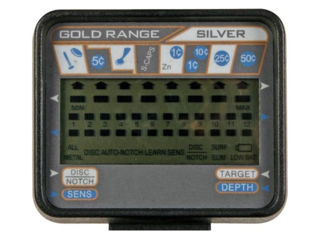 Velleman Détecteur de métaux avec Bobine de Recherche étanche de 22 cm, Profondeur de détection Jusqu’à 27 cm, écran LCD, sensibilité et Discrimination réglables, Prise Casque, pour Plage et Jardin