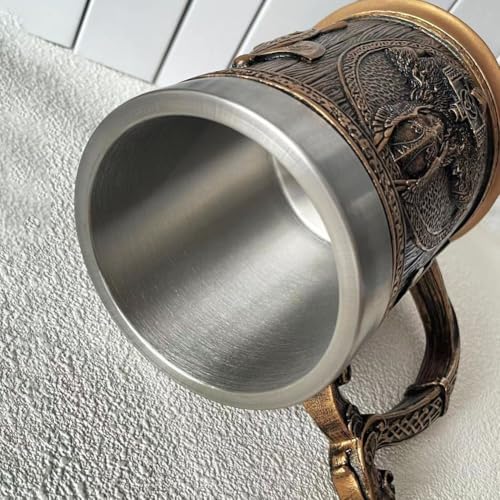 Tasse à café Viking colorée en résine artisanale de qualité - 5