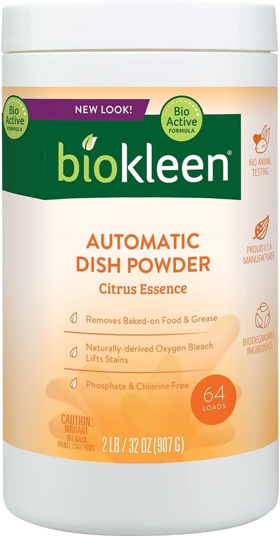 Biokleen Automatic Dish Soap Powder - 32 oz - Citrus