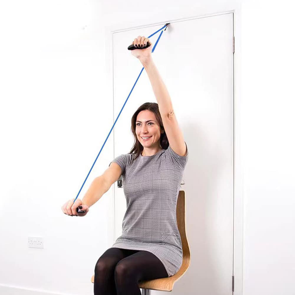 Schultertrainer Pulley, Seilzug Fitness, Shoulder Rope Pulley-Set, Schulter Physiotherapie Seilzug, Fitness Gymnastik Seil für Training Rehabilitation Reha Schulterbeweglichkeit